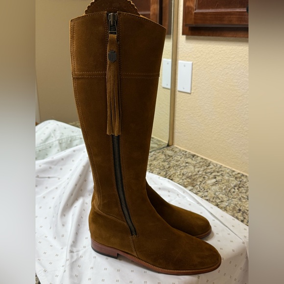 Fairfax and Favor Regina suede riding boots in size 9 1/2 new - Picture 7 of 10